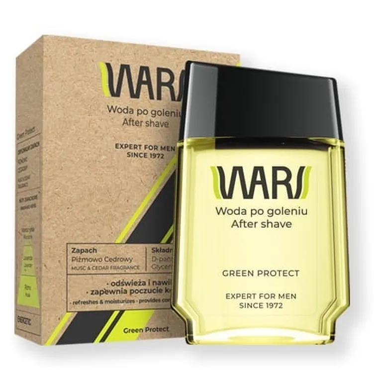 Wars, Expert For Men, woda po goleniu, Green Protect, 90 ml