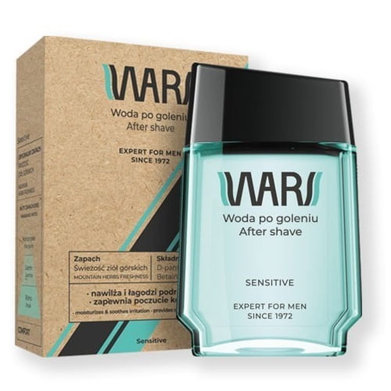 Wars, Expert For Men, woda po goleniu, Sensitive, 90 ml