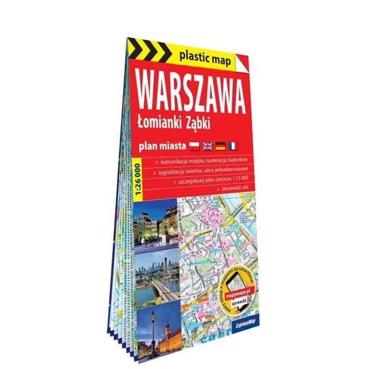 Warszawa, Łomianki, Ząbki 1:26 000. Plan miasta