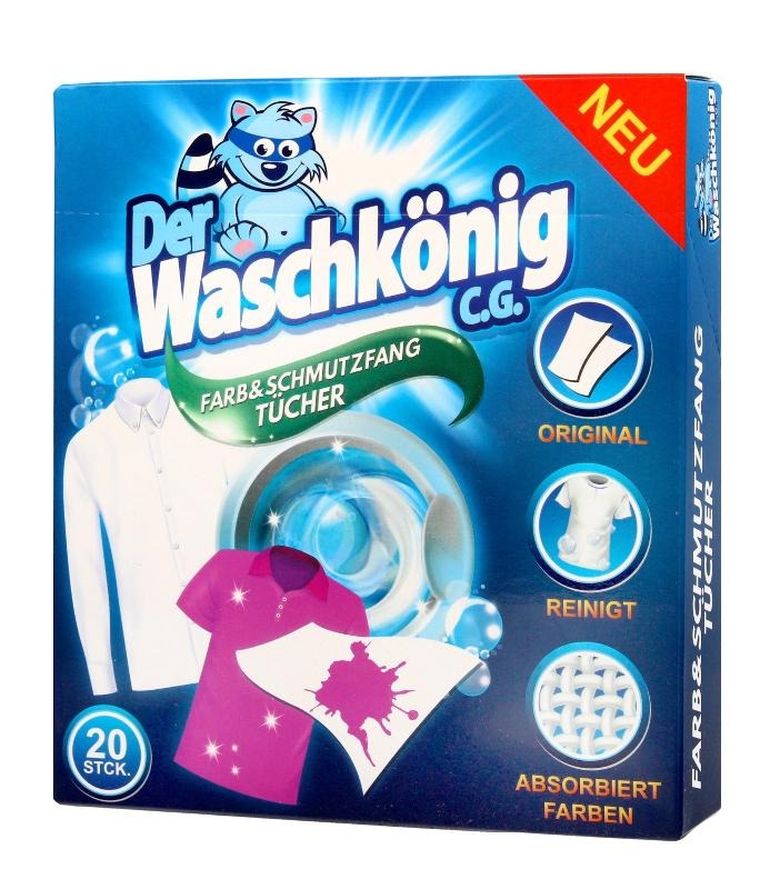 Waschkonig, chusteczki pochłaniające kolor, 20 szt.