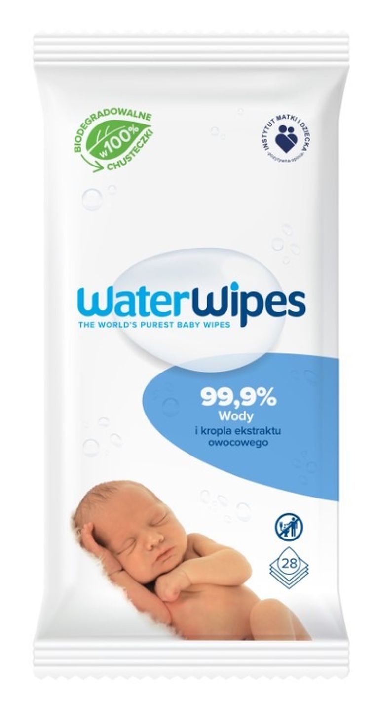 WaterWipes, BIO, chusteczki nawilżane, 28 szt.