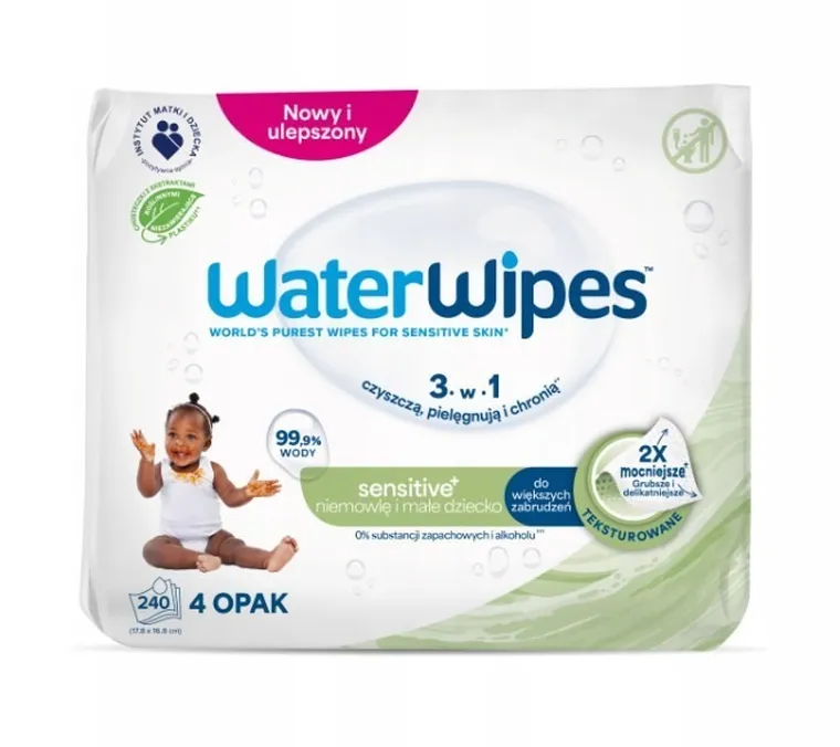 WaterWipes, BIO, Soapberry, chusteczki nawilżane, 4-60 szt.