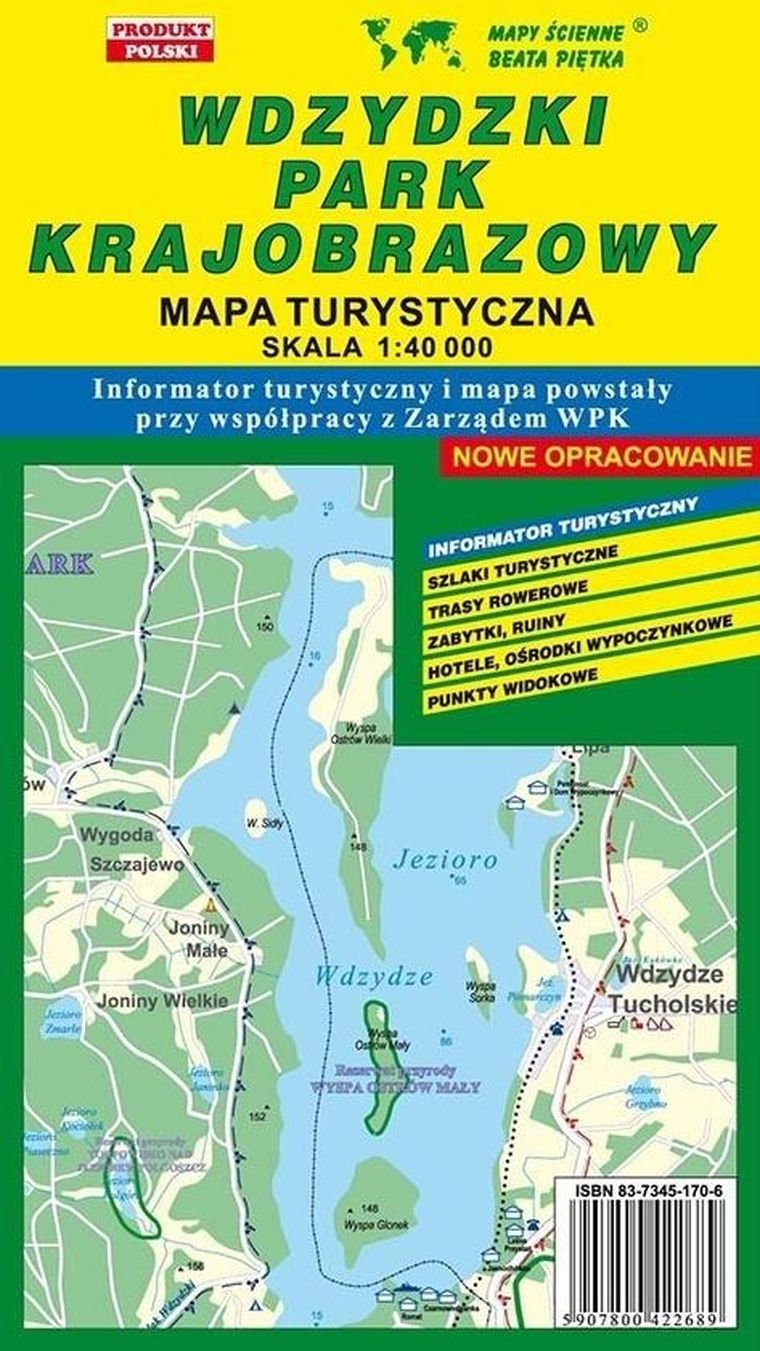 Wdzydzki PK 1:40 000 mapa turystyczna