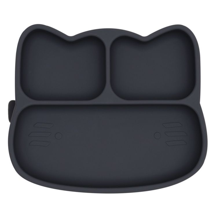 We Might Be Tiny, Kotek, silikonowy talerzyk z przyssawką, Charcoal