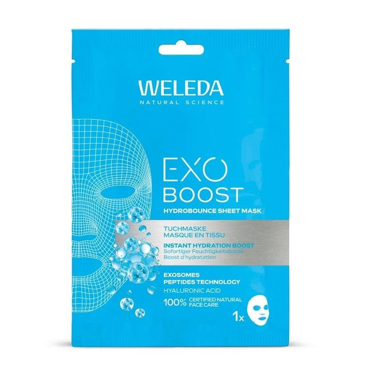 Weleda, Exo Boost, nawilżająca maska w płachcie, 20 ml