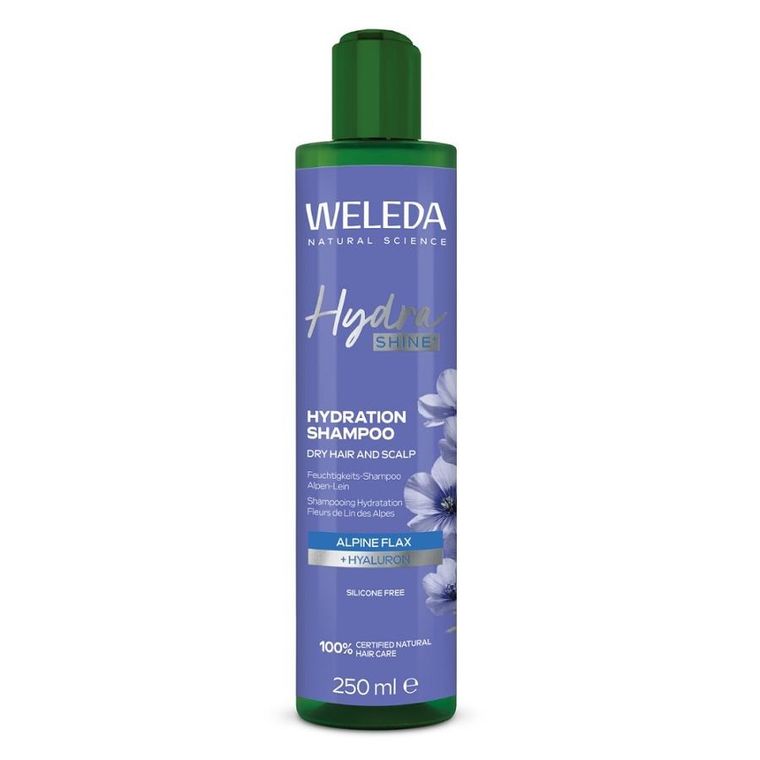 Weleda, Hydra Shine, nawilżający szampon do włosów, 250 ml