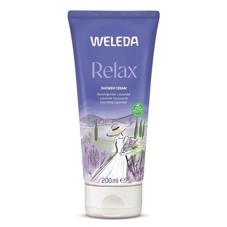 Weleda, Relax, kremowy płyn pod prysznic z lawendą, 200 ml
