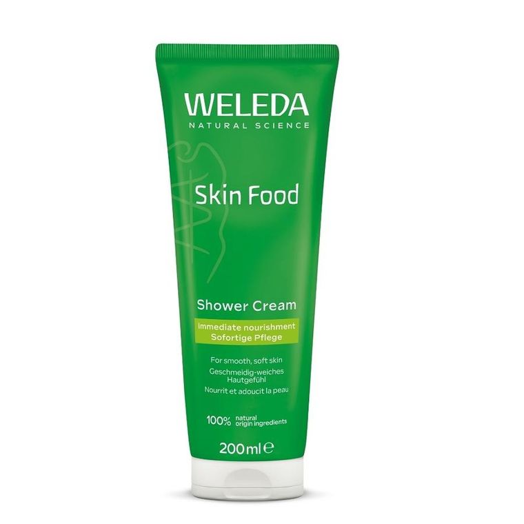 Weleda, Skin Food, kremowy płyn pod prysznic, 200 ml