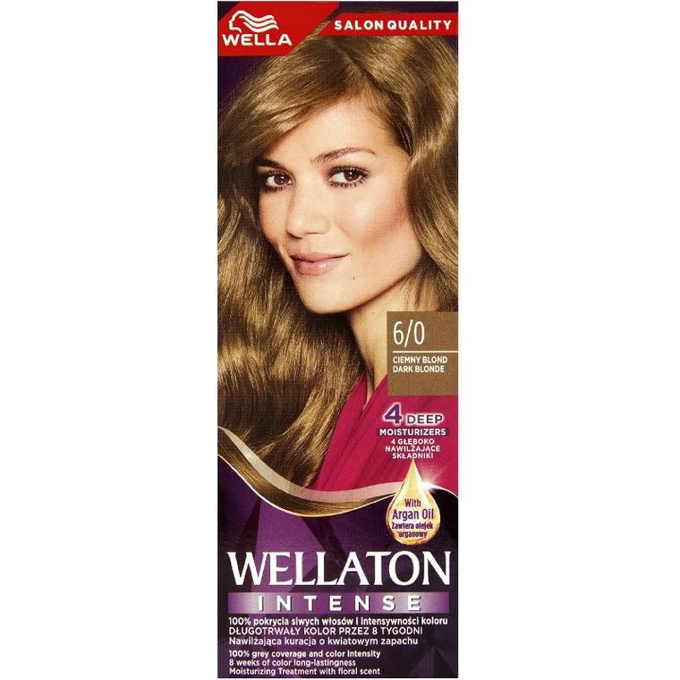Wella, Wellaton Intense, farba do włosów, nr 6/0, ciemny blond
