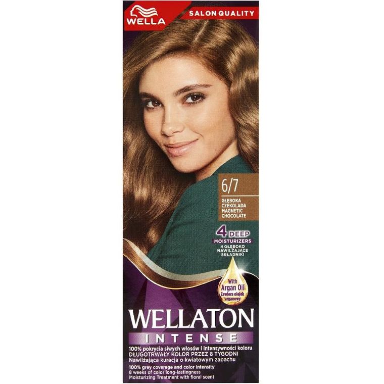 Wella, Wellaton Intense, farba do włosów, nr 6/7, głęboka czekolada