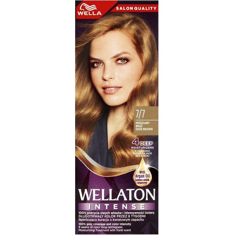 Wella, Wellaton Intense, farba do włosów, nr 7/7, miedziany brąz