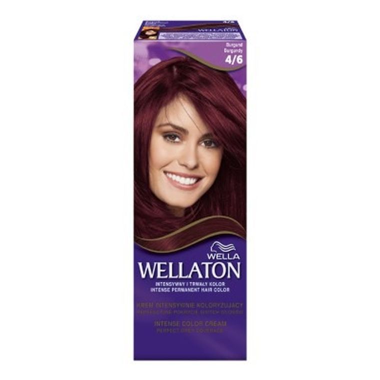 Wella, Wellaton Intense Permanent Color, krem intensywnie koloryzujący, 4/6 burgundy, 1 szt.