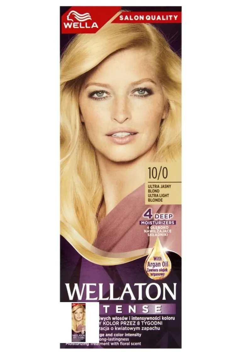 Wella, Wellaton, krem intensywnie koloryzujący nr 10/0 Rozświetlony Jasny Blond