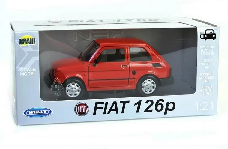 Welly, Fiat 126p, model pojazdu, 1:21