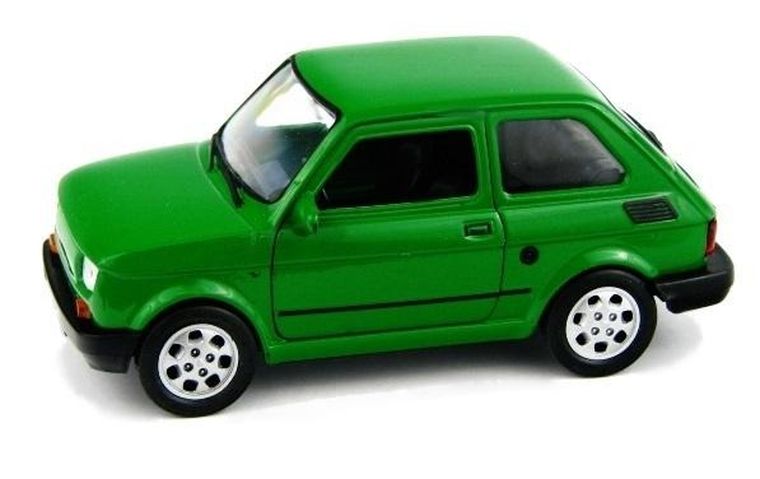 Welly, Fiat 126p, pojazd, zielony, 1:27
