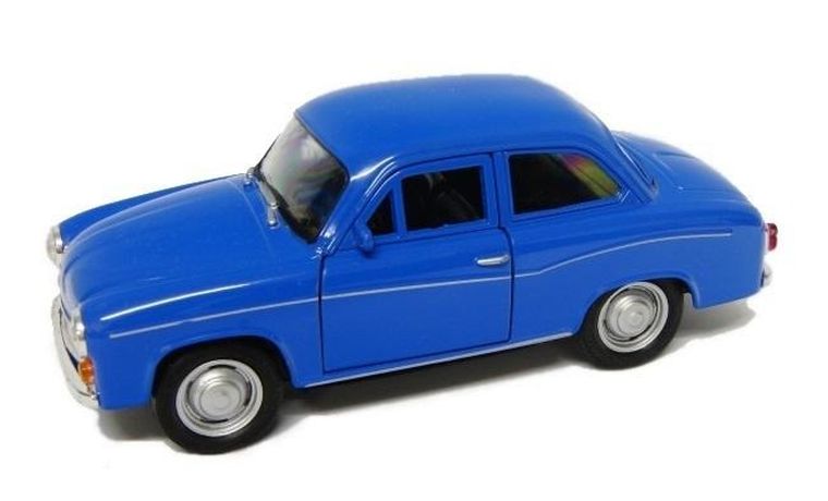 Welly, FSM Syrena 105, pojazd, niebieski, 1:39
