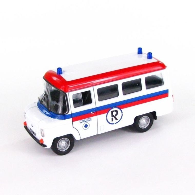 Welly, FSO Nysa 522, Pogotowie, pojazd, biały, 1:39