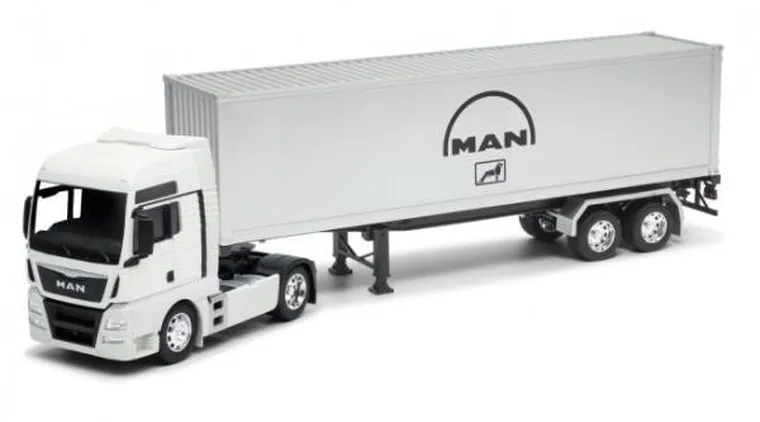 Welly, MAN, ciężaróka z przyczepą, model, 1:32