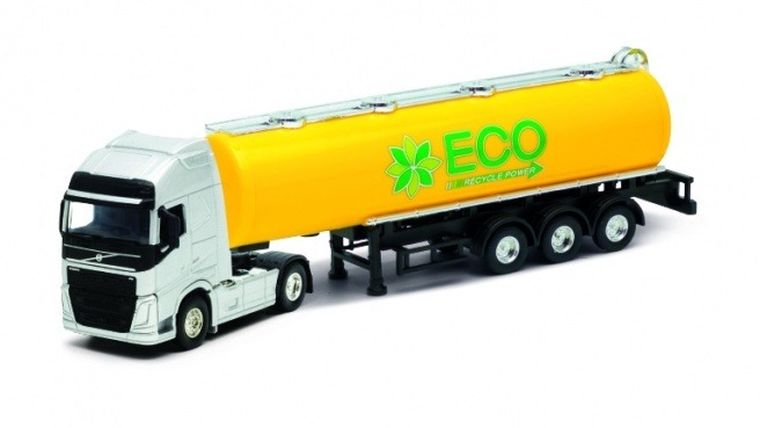 Welly, Volvo Oil Tanker, ciężarówka z cysterną, 1:64