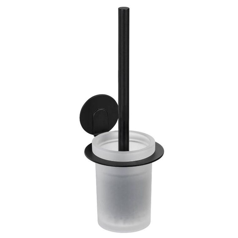 Wenko, Bivio, pojemnik na szczotkę WC, szklany, montaż bez wiercenia