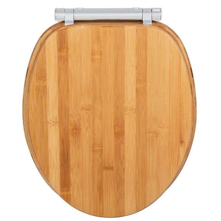 Wenko, deska sedesowa bambusa, easy close, fix-clip