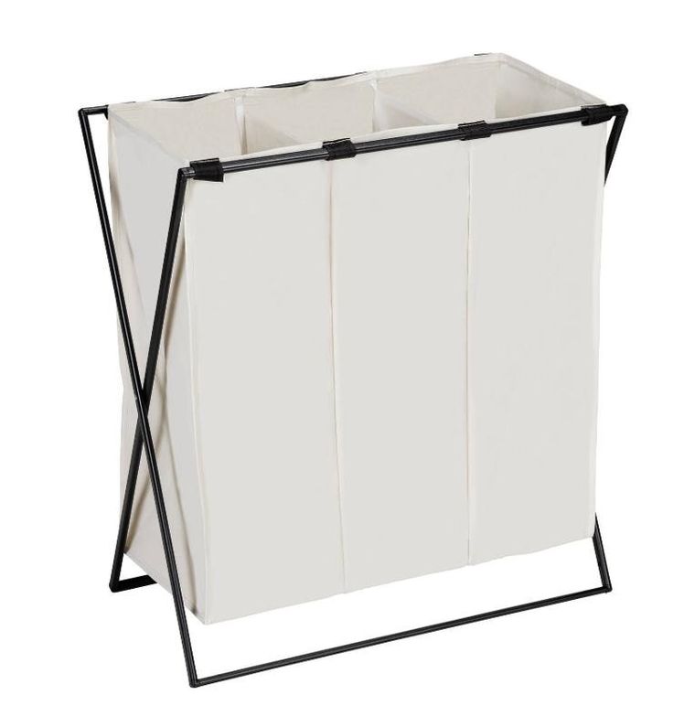 Wenko, kosz na pranie z trzema przegródkami, Trio