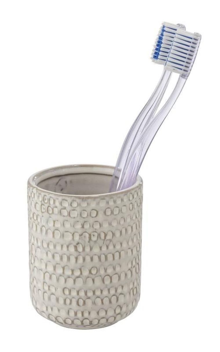 Wenko, kubek ceramiczny na szczoteczki do zębów, Pergole Cream