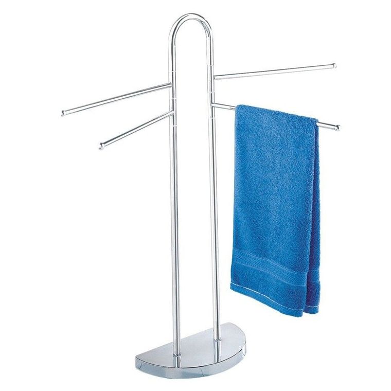 Wenko, łazienkowy stojak na ręczniki, 4 ramienny, chromowany