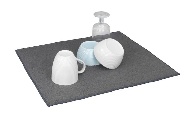 Wenko, Miko, mata do suszenia naczyń, szara, 47-40 cm