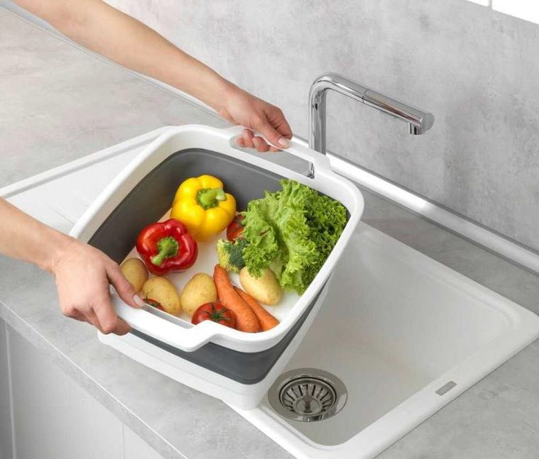 Wenko, miska składana, Sira, z uchwytami