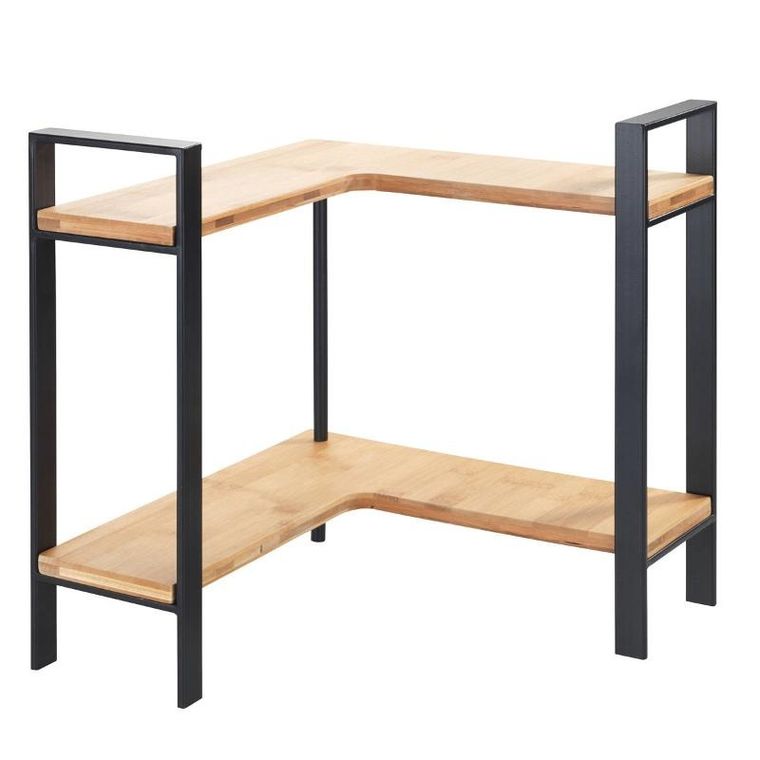 Wenko, narożna półka kuchenna Lou, 2 poziomy, 30-33-30 cm