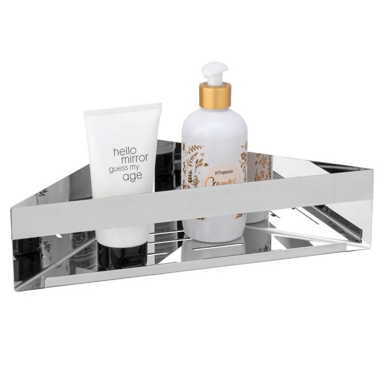 Wenko, narożna półka łazienkowa, Genova, montaż bez wiercenia Turbo-Loc