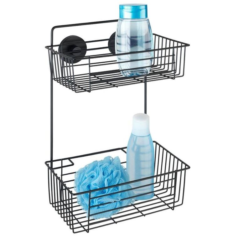 Wenko, półka pod prysznic, Bari Vacuum-Loc, dwupoziomowa