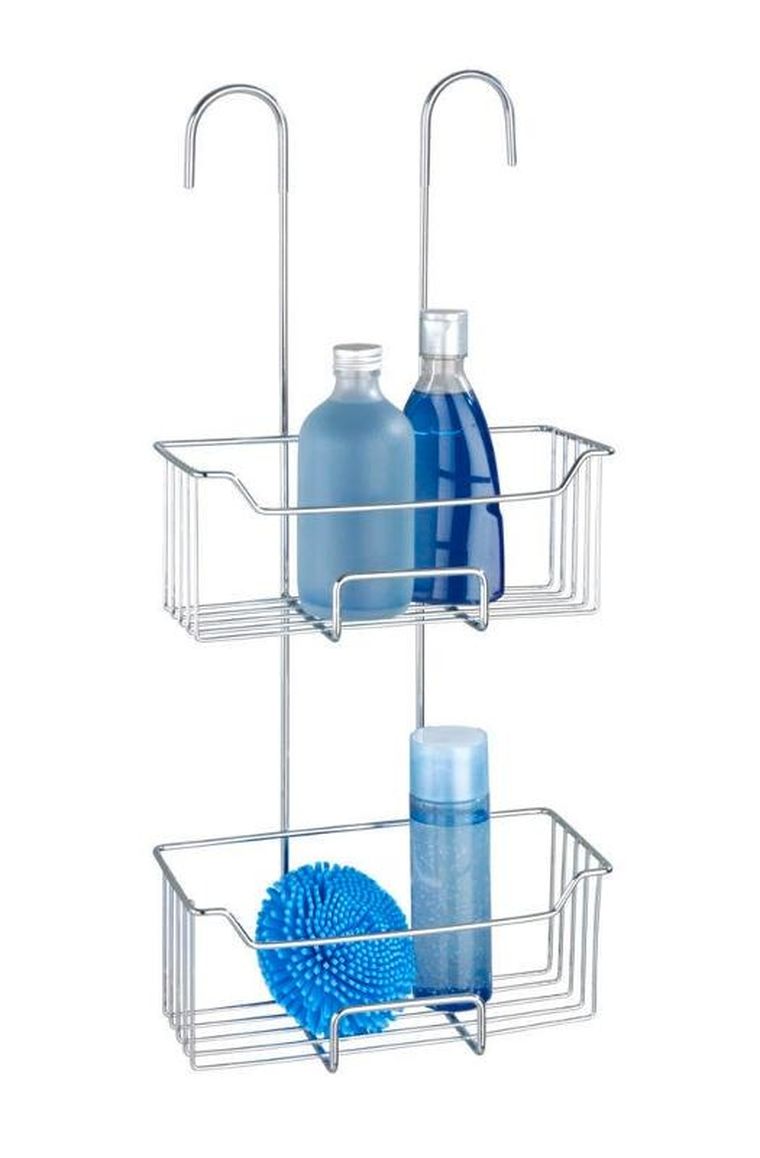 Wenko, półka pod prysznic, Milo, dwupoziomowa, metalowa