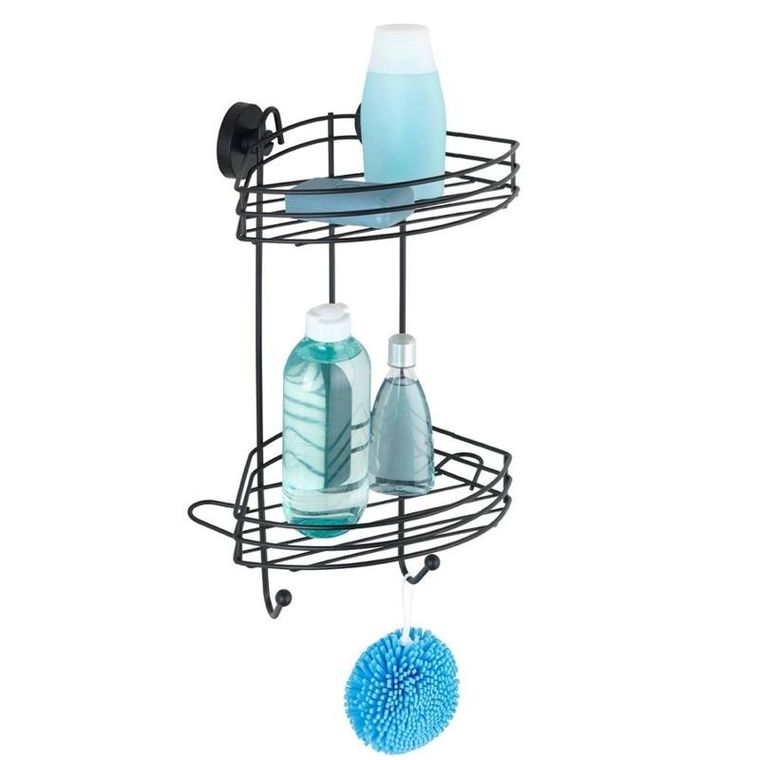 Wenko, półka pod prysznic, Vacuum-Loc, dwupoziomowa, metalowa