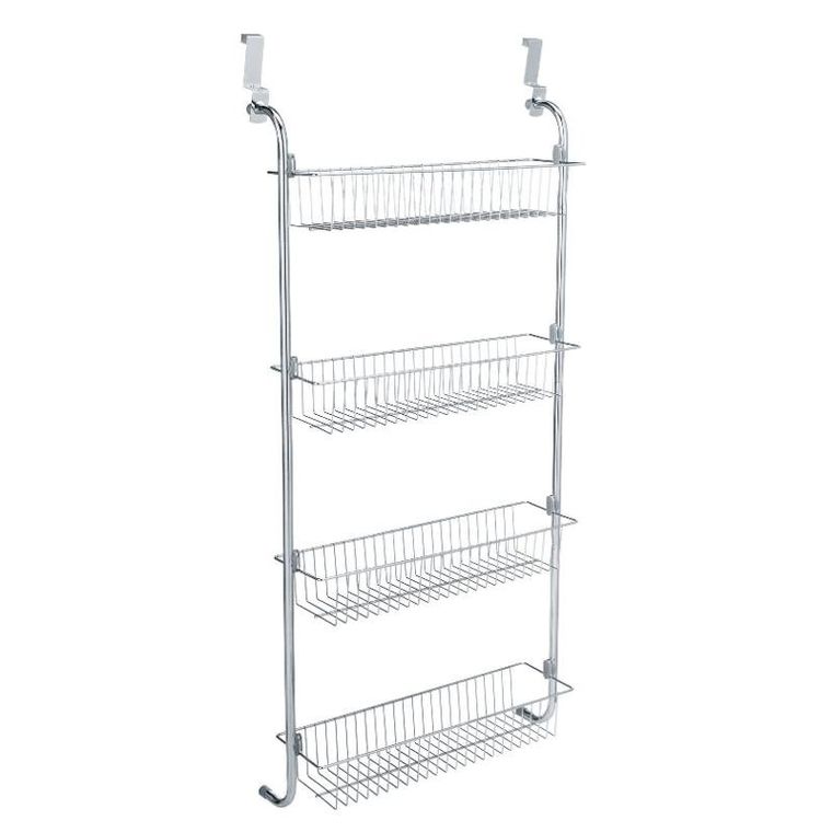 Wenko, półka z koszykami, montaż na drzwi, stal chromowana