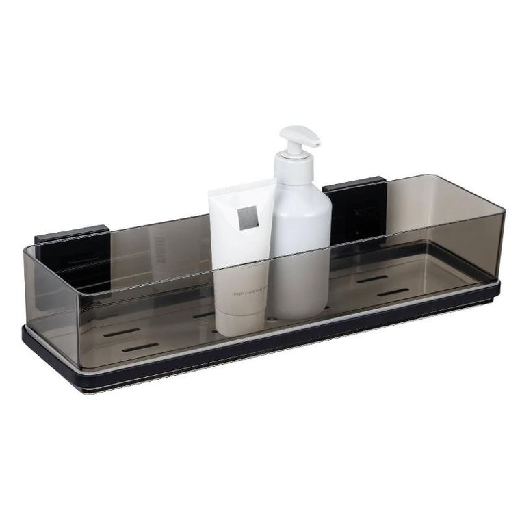 Wenko, Quadro, transparentna półka łazienkowa, montaż bez wiercenia