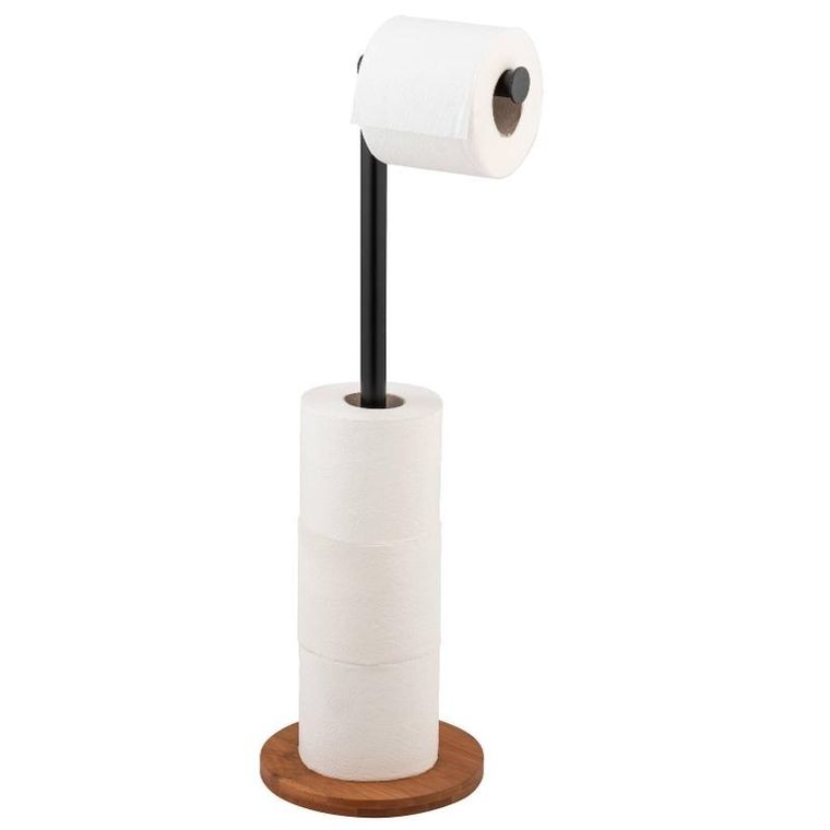 Wenko, Serro, stojak na szczotkę WC z uchwytem na papier 2w1