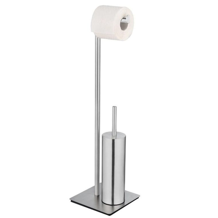 Wenko, stojak na papier toaletowy i szczotkę, Recco, stal nierdzewna