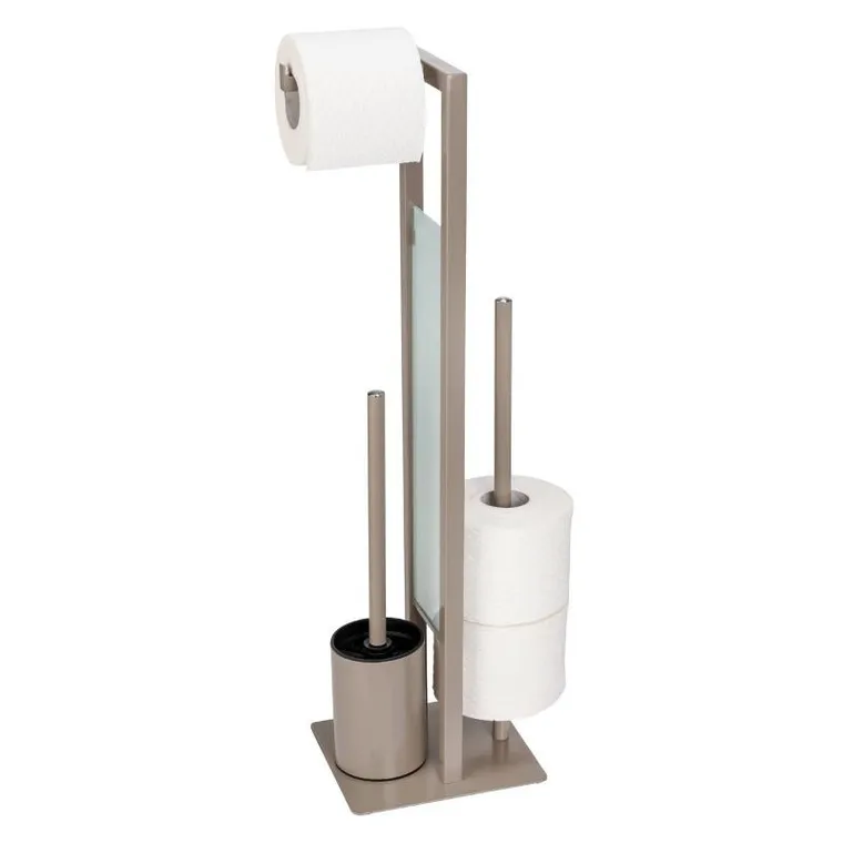 Wenko, stojak na papier toaletowy i szczotkę wc, Rivalta, 3w1