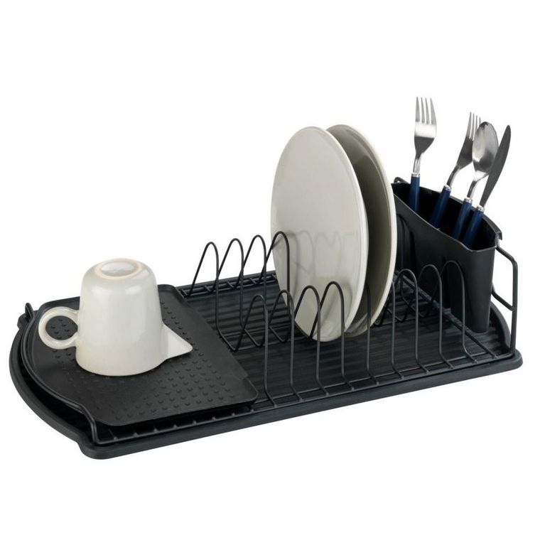 Wenko, suszarka do naczyń, basic, 47-26 cm, czarny