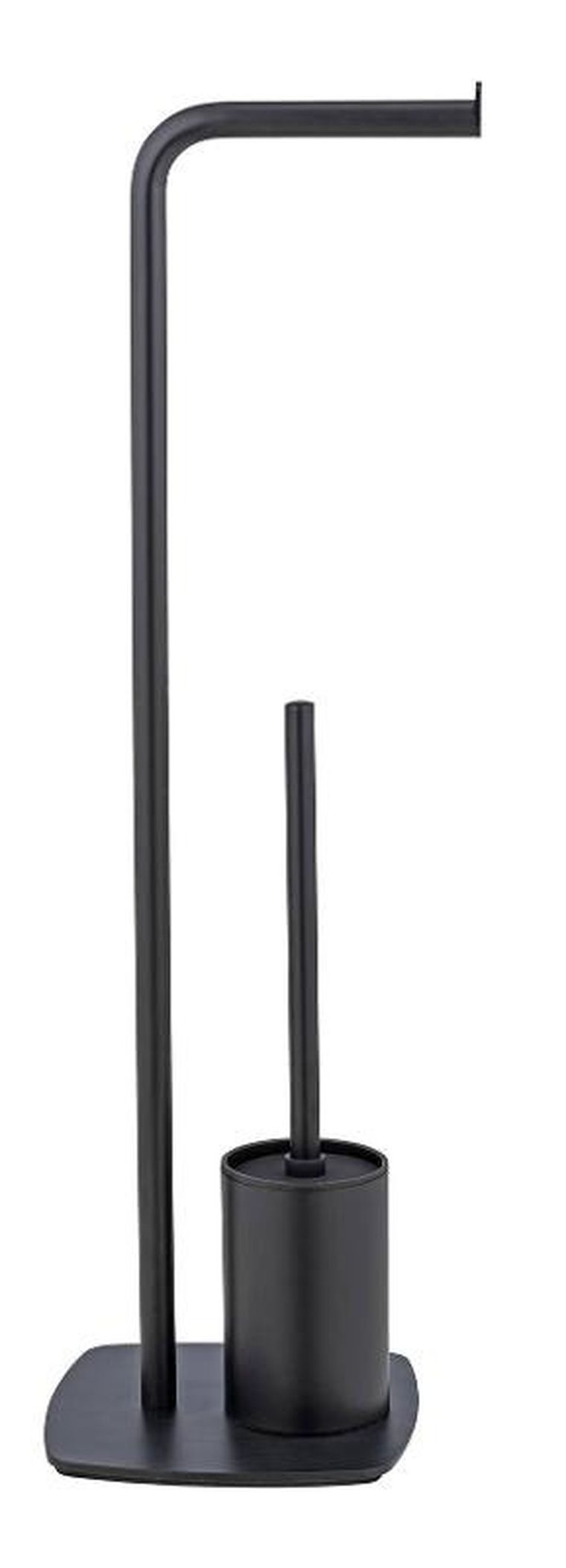 Wenko, szczotka do WC z uchwytem na papier toaletowy, czarna, Iria