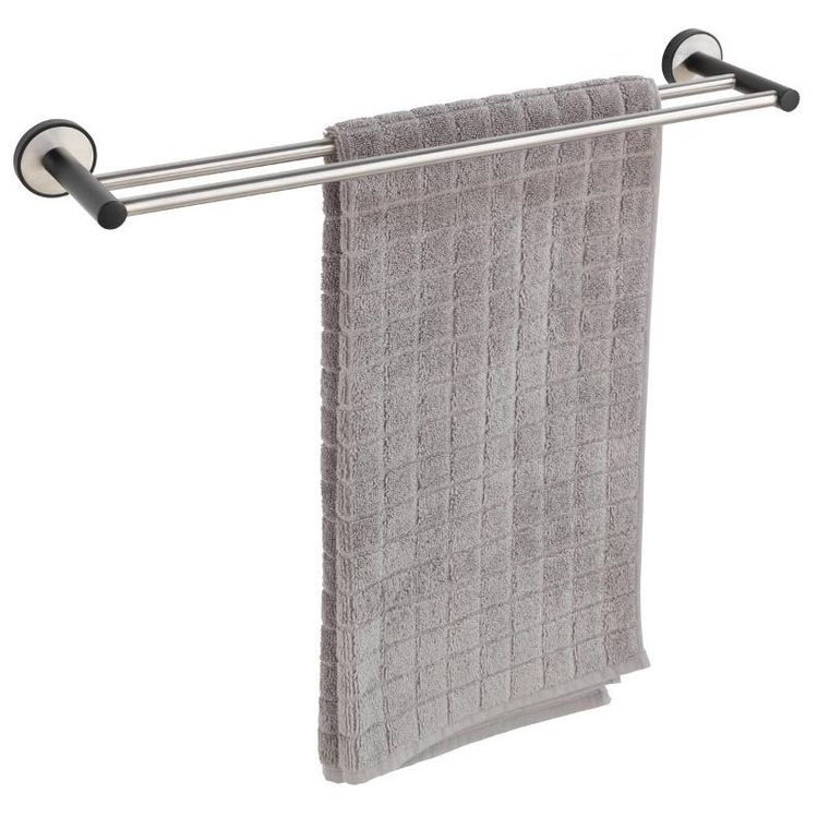 Wenko, wieszak łazienkowy duo udine, uv-loc, 61 cm, 2 uchwyty