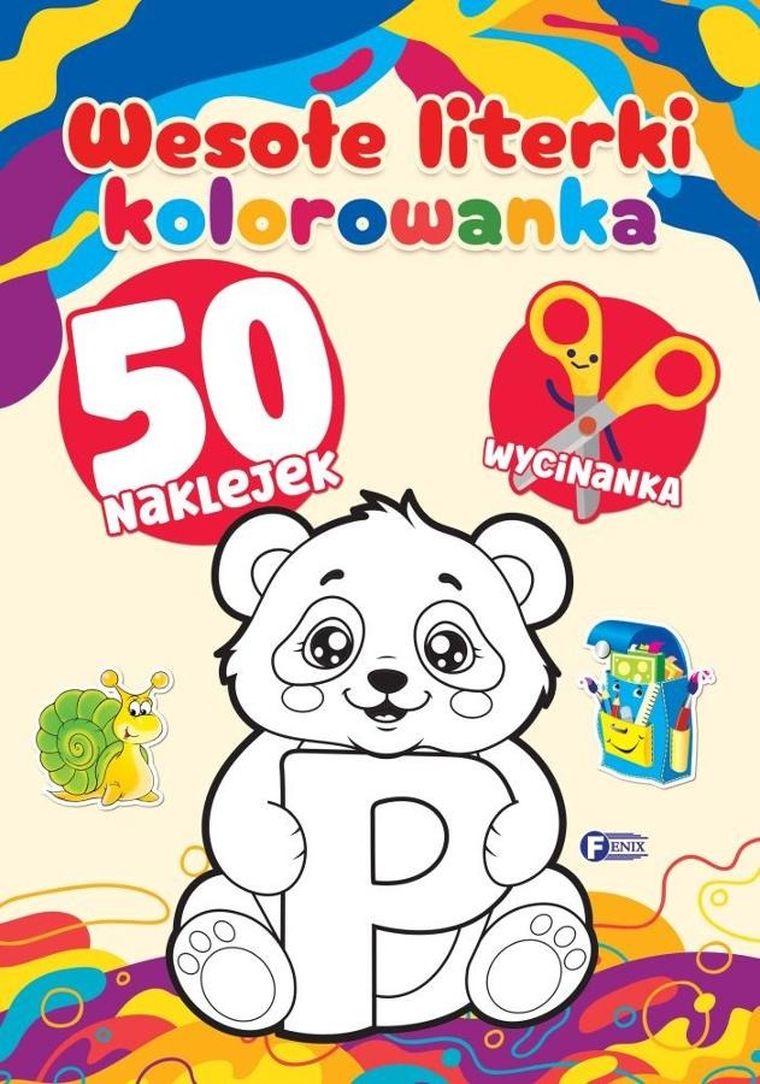 Wesołe literki. Kolorowanka