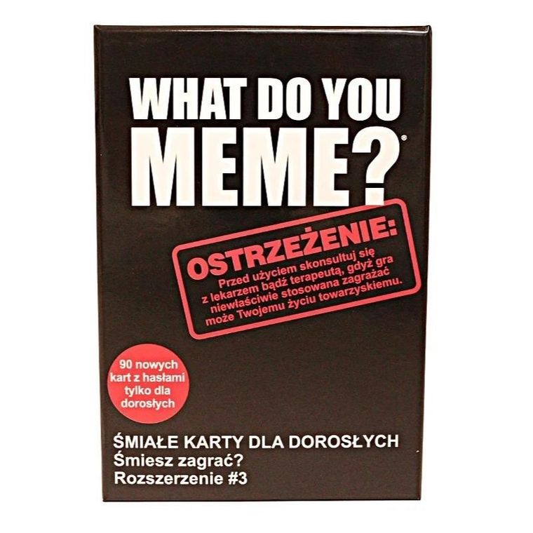 What Do You Meme? Extra paka No 3, imprezowa gra karciana, dodatek do gry