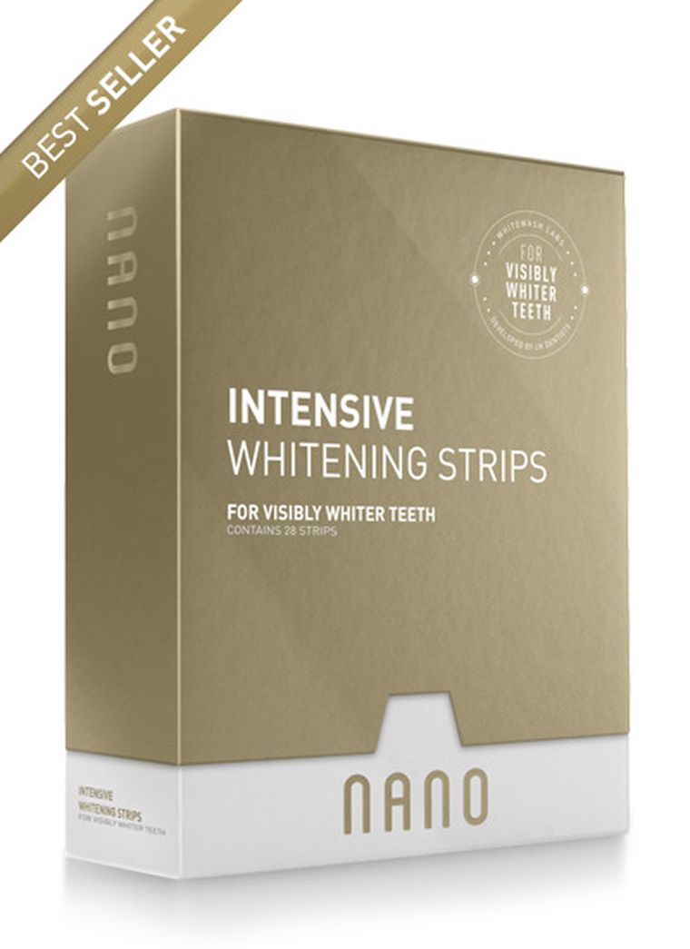 WhiteWash, Nano, wybielające paski do zębów, 28 szt.