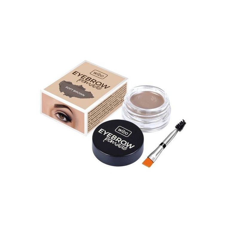 Wibo, Eyebrow Pomade, wodoodporna pomada do brwi, 1 Soft Brown, 6g