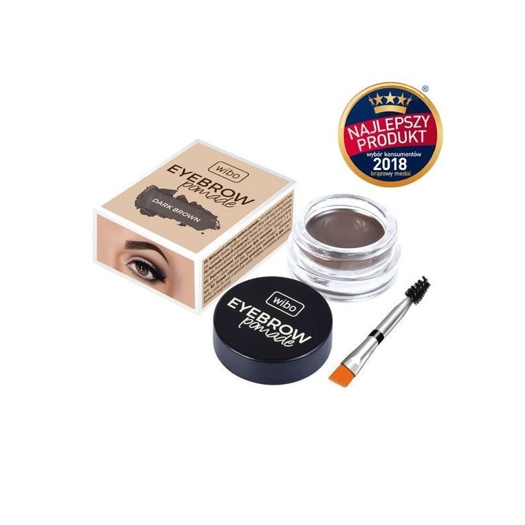 Wibo, Eyebrow Pomade, wodoodporna pomada do brwi, 2 Dark Brown, 6g