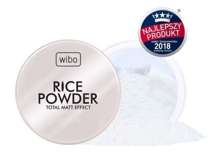 Wibo, Rice Powder Total Matt Effect, sypki puder utrwalający, 5,5 g