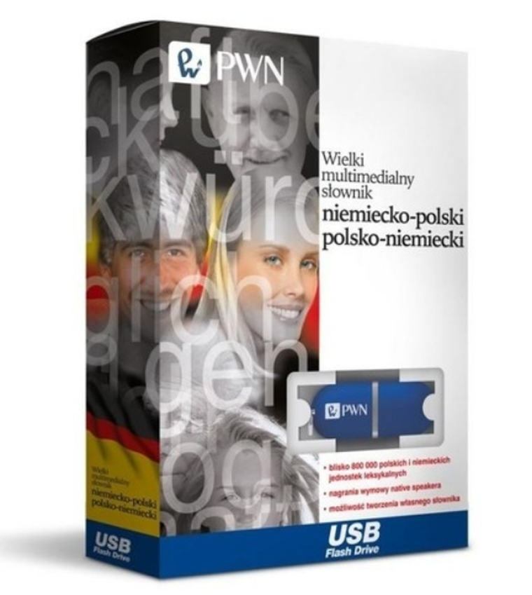 Wielki Multimedialny słownik niemiecko-polski, polsko-niemiecki. Pendrive